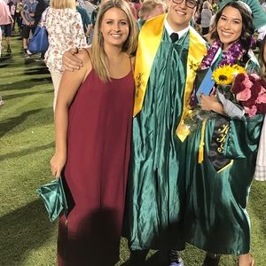 J Crew Maxi Dress - burgundy